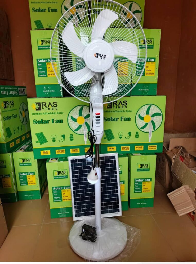 16” Solar Fan Combo – Cool Air + Bright Light Anytime
