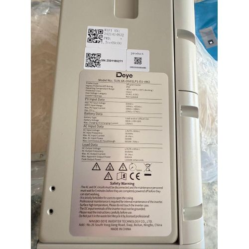 Deye 6kw Single Phase Off-grid hybrid Inverter system
